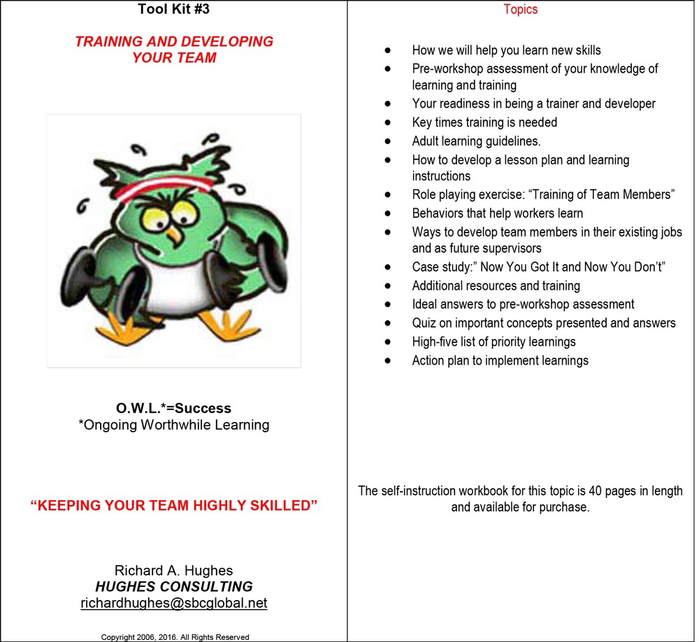 Training and Developing Your Team